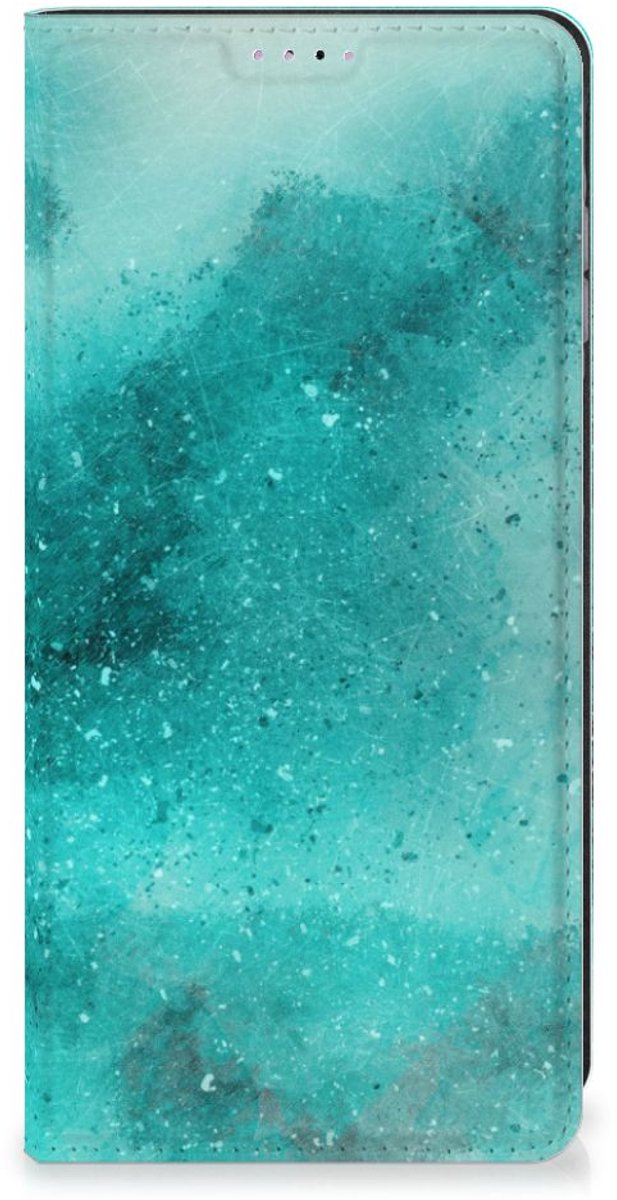 Standcase Hoesje voor Bookcase Samsung Galaxy A25 Painting Blue