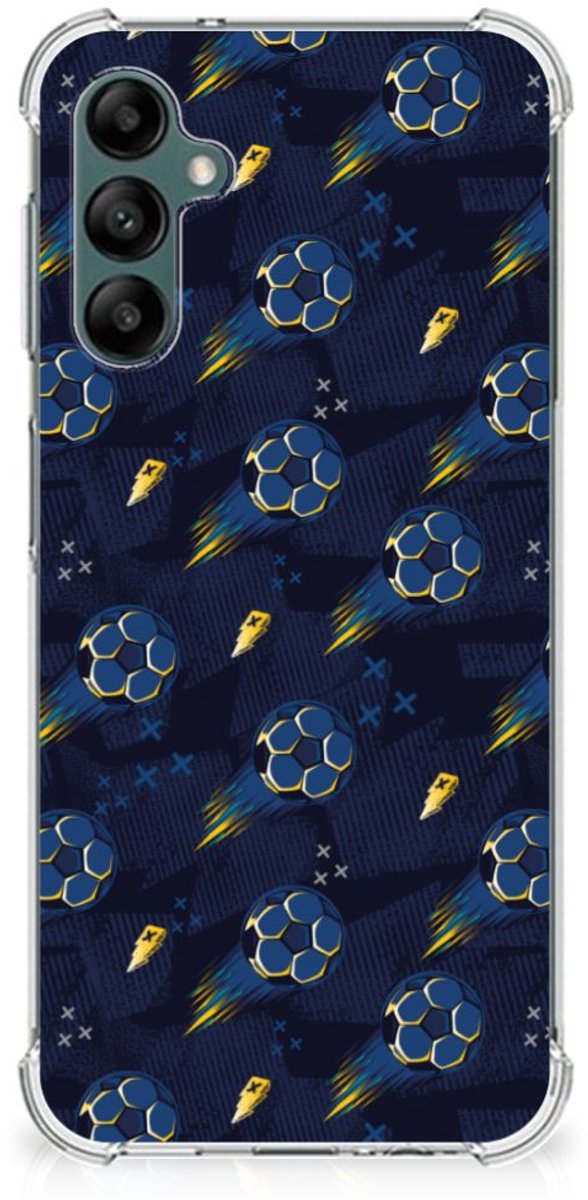 Doorzichtige Silicone Hoesje voor Samsung Galaxy A14 5G/4G Voetbal