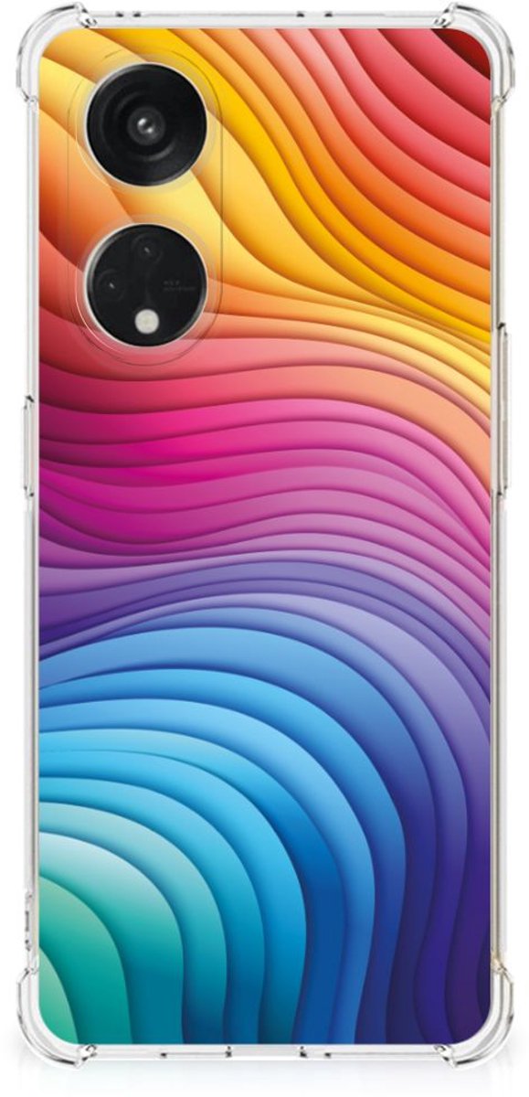 Shockproof Case voor OPPO A98 Regenboog