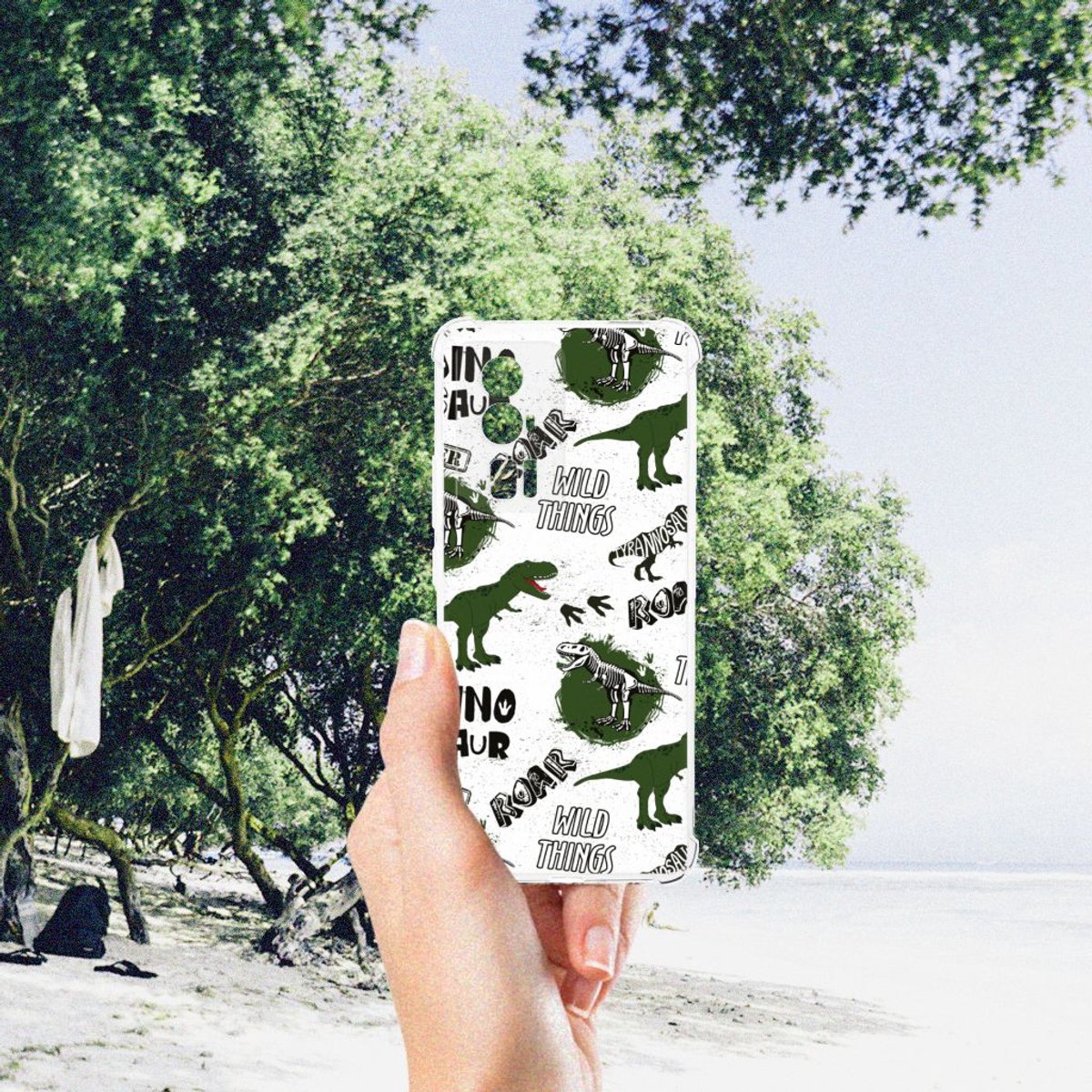 Case Anti-shock voor Xiaomi Poco F5 Pro Dinosaurus