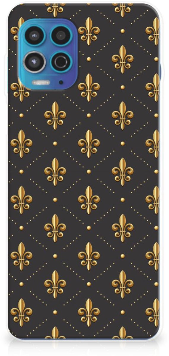 Motorola Moto G100 TPU bumper Franse Lelie