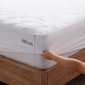 Protège-matelas imperméable et respirant TheLau® pour une Protection et un Comfort optimaux, 90 x 200 cm, Wit