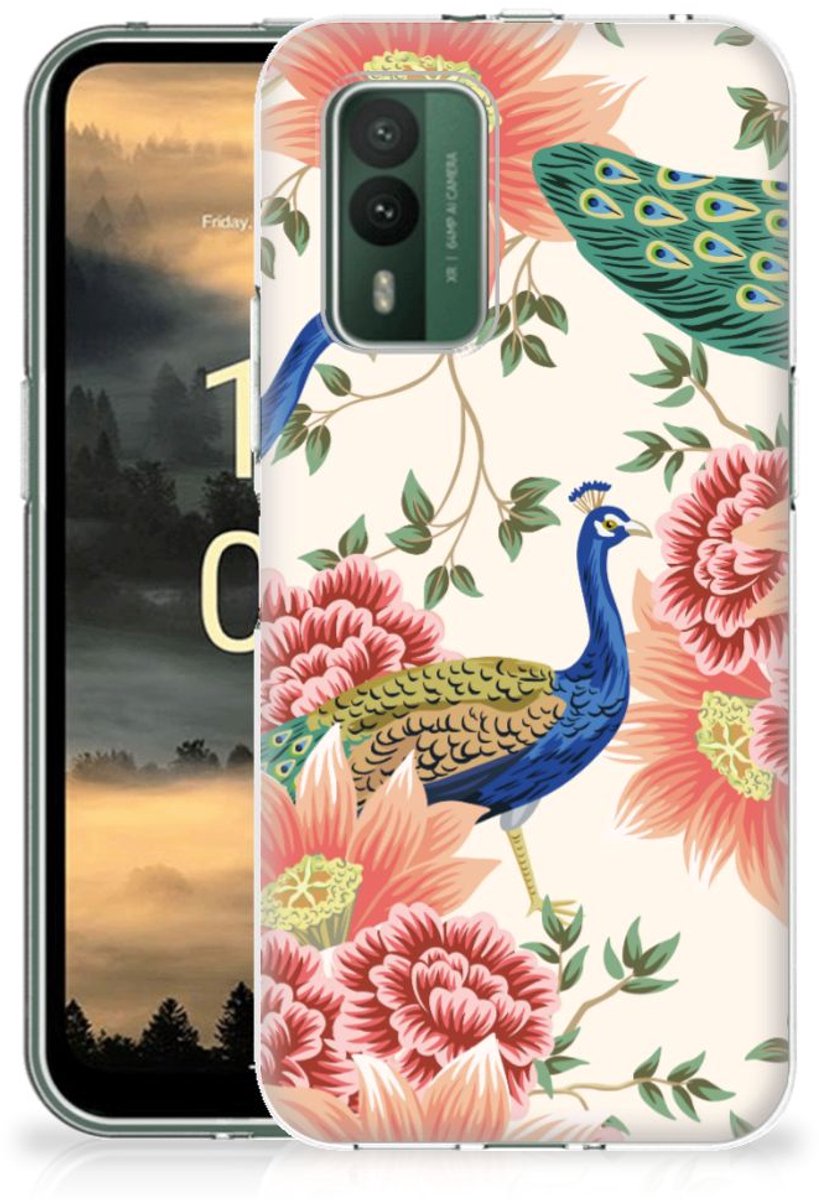 TPU Hoesje voor Nokia XR21 Pink Peacock