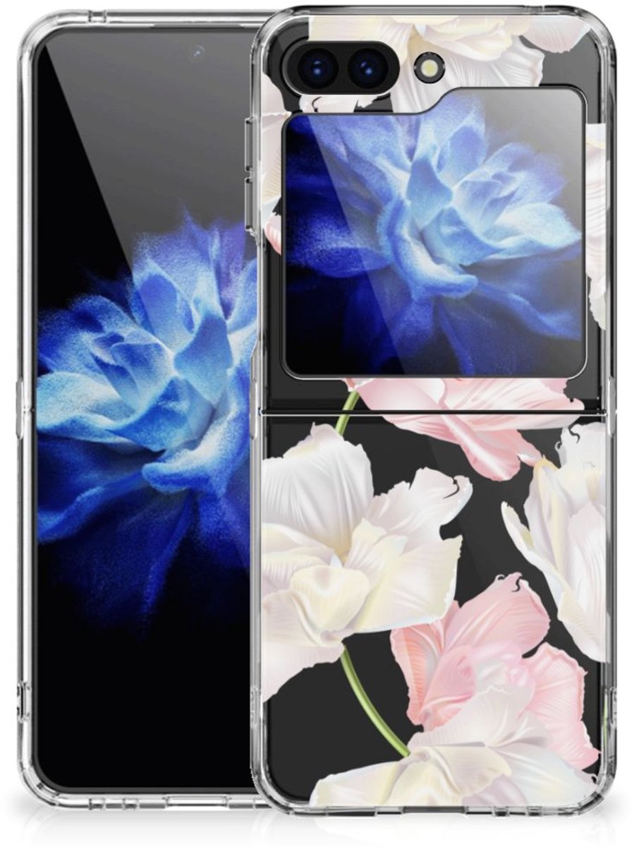 Back Cover voor Samsung Galaxy Z Flip 5 TPU Case Lovely Flowers