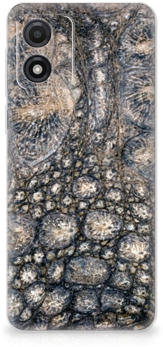 Motorola Moto E13 TPU Hoesje Krokodillenprint