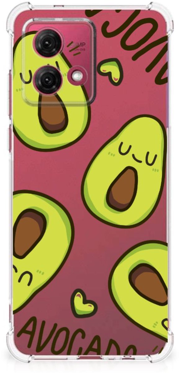 Motorola Moto G84 Stevig Bumper Hoesje Avocado Singing