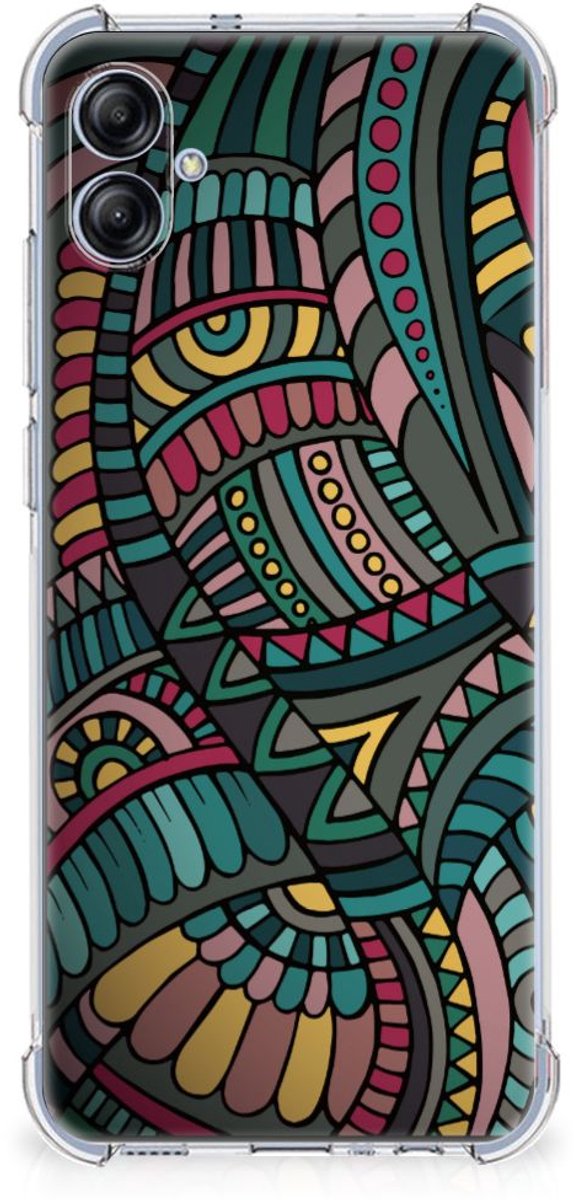 Samsung Galaxy A04e Doorzichtige Silicone Hoesje Aztec
