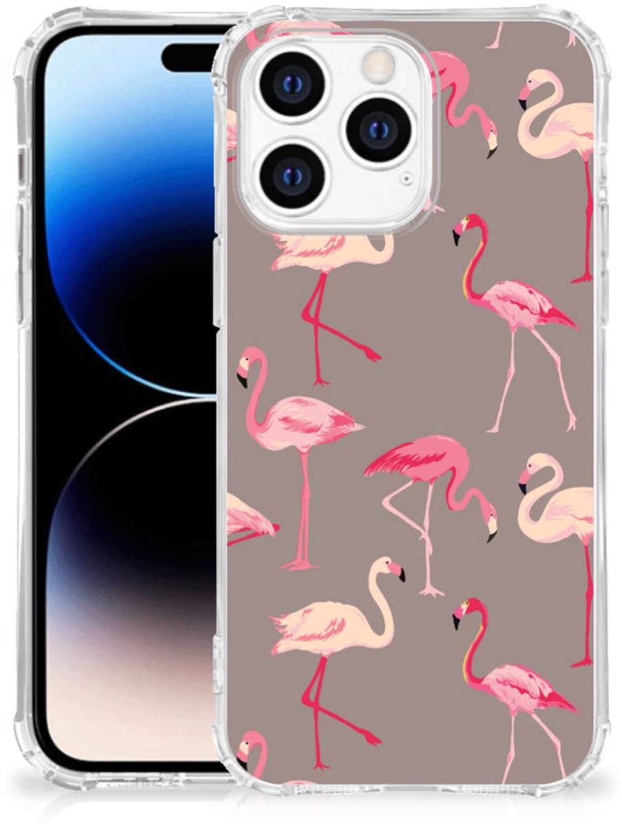 Apple iPhone 14 Pro Max Case Anti-shock Flamingo