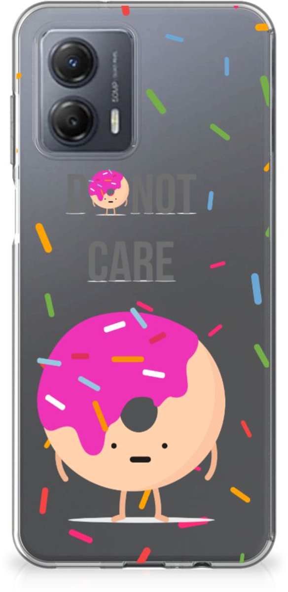 Motorola Moto G53 Siliconen Case Donut Roze