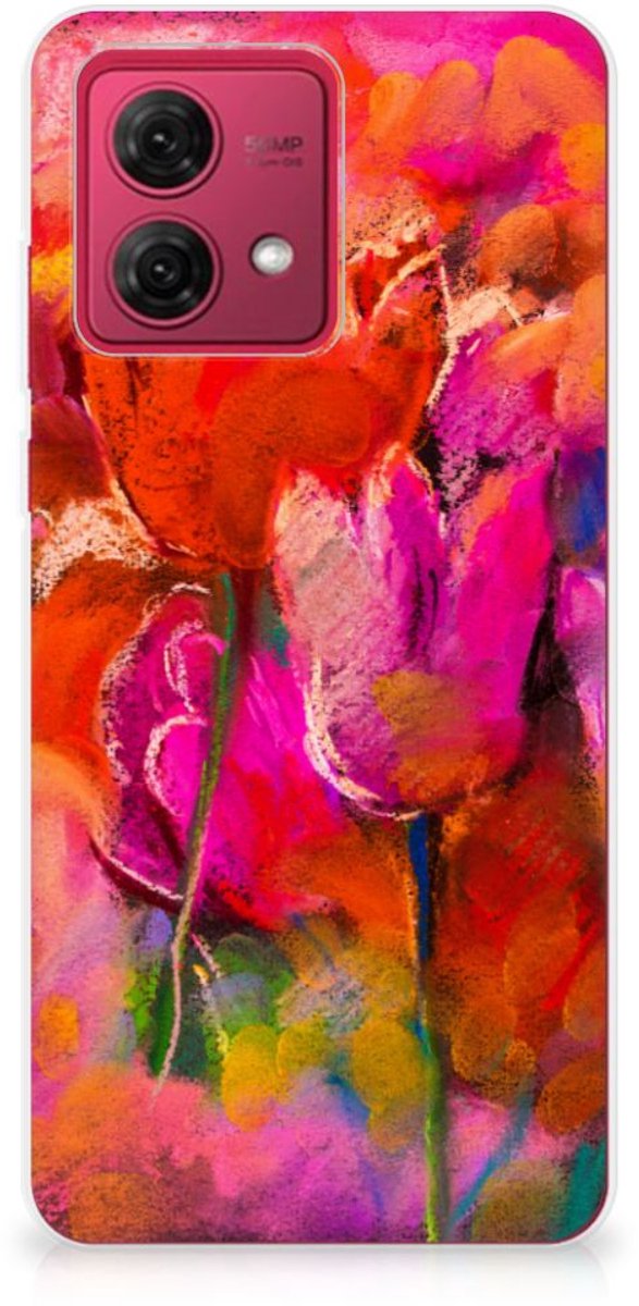 Hoesje maken Motorola Moto G84 Tulips
