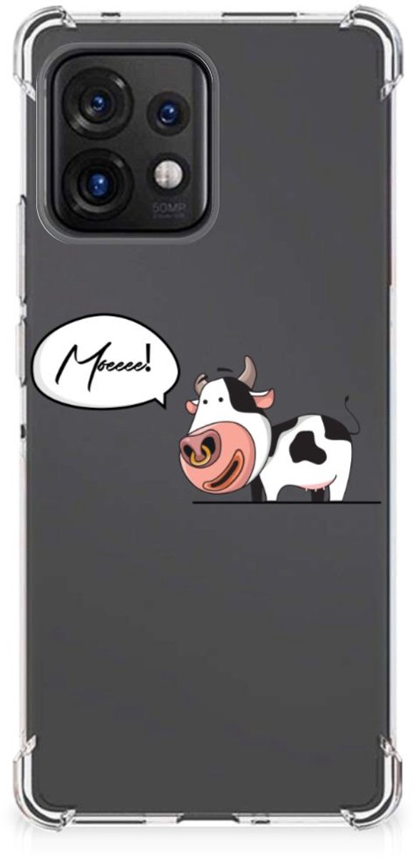 Motorola Edge 40 Pro Stevig Bumper Hoesje Cheeky Cow