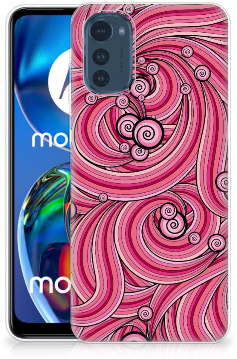 Motorola Moto E32/E32s Hoesje maken Swirl Pink