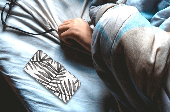 Coque avec Texte OPPO A16/A16s | Etui Portefeuille OPPO A54s Feuilles Gris