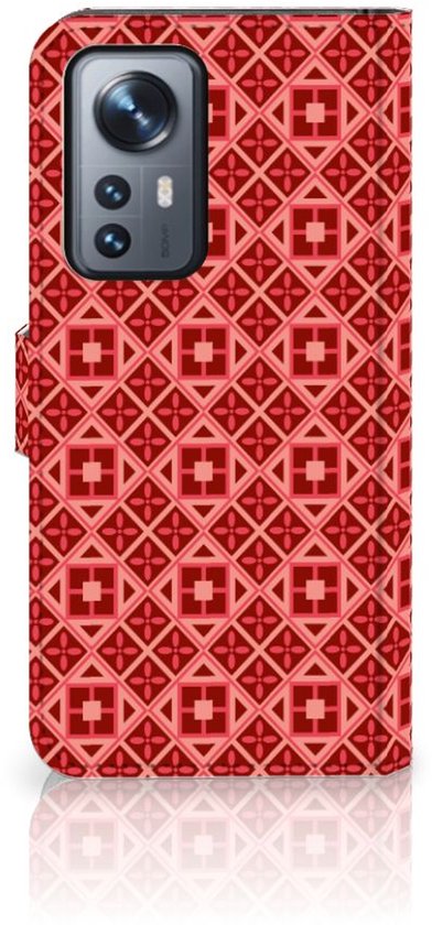 Etui Smartphone Xiaomi 12 Pro Wallet Book Case Batik Rouge