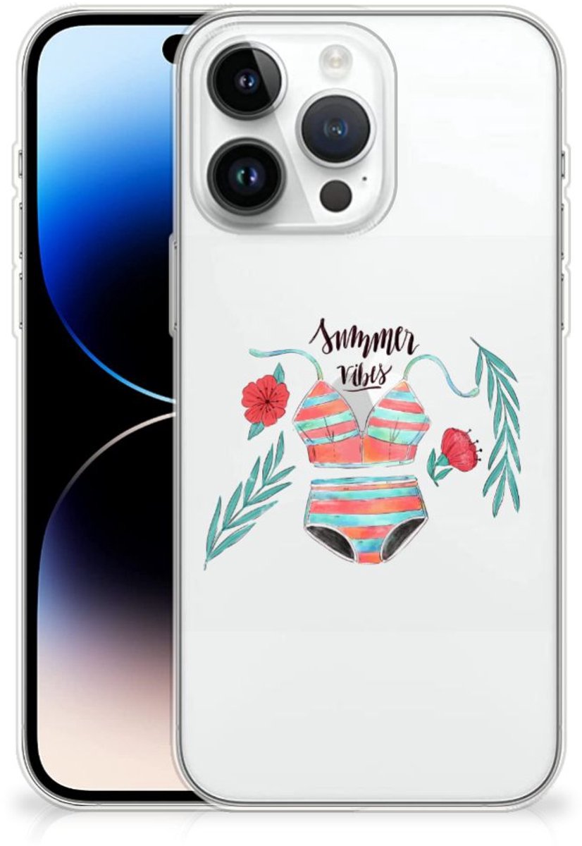 iPhone 14 Pro Max Telefoonhoesje met Naam Boho Summer