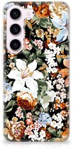 Coque en TPU adaptée au Samsung Galaxy S23 Dark Flowers