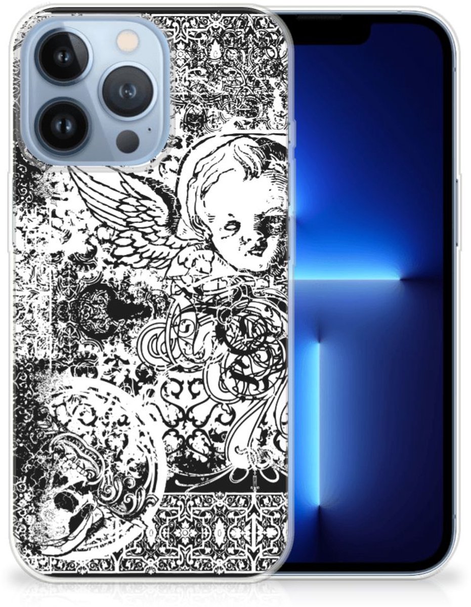 Silicone Back Case Apple iPhone 13 Pro Skulls Angel