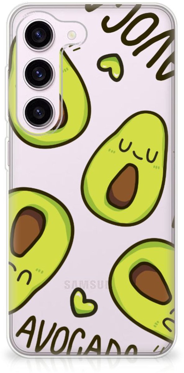 Samsung Galaxy S23 Telefoonhoesje met Naam Avocado Singing