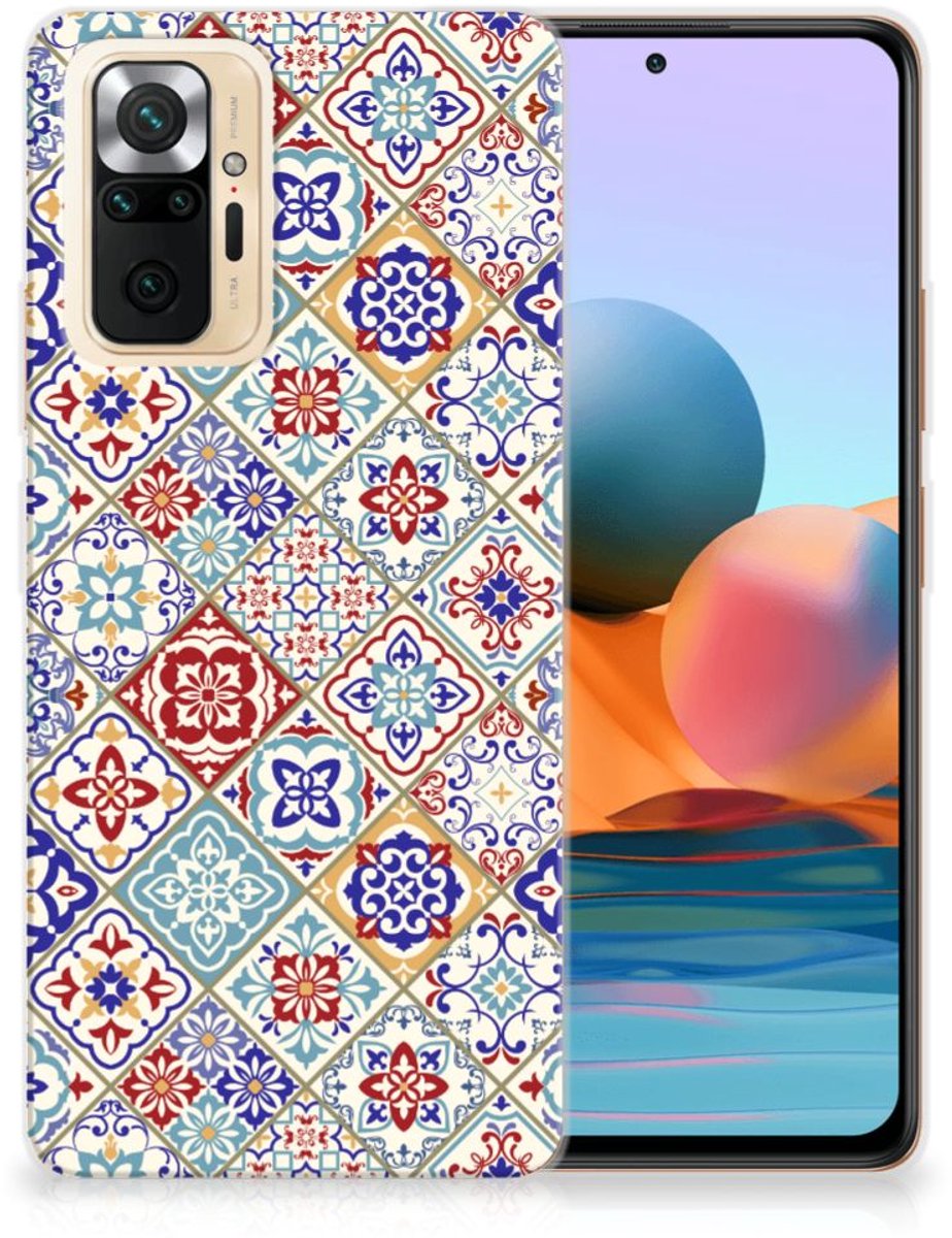 Xiaomi Redmi Note 10 Pro TPU Siliconen Hoesje Tiles Color