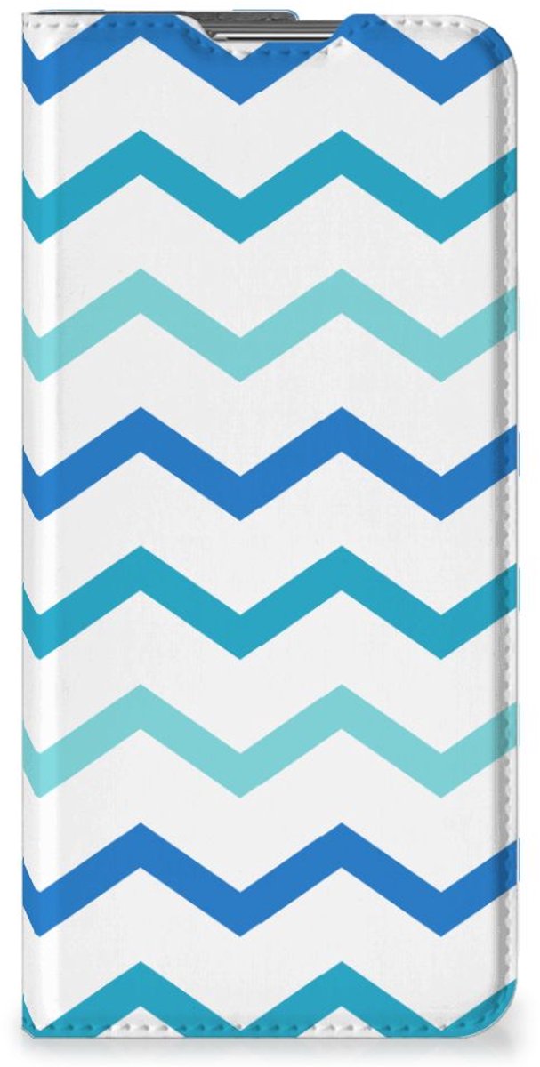 OPPO Find X5 Pro Hoesje met Magneet Zigzag Blauw