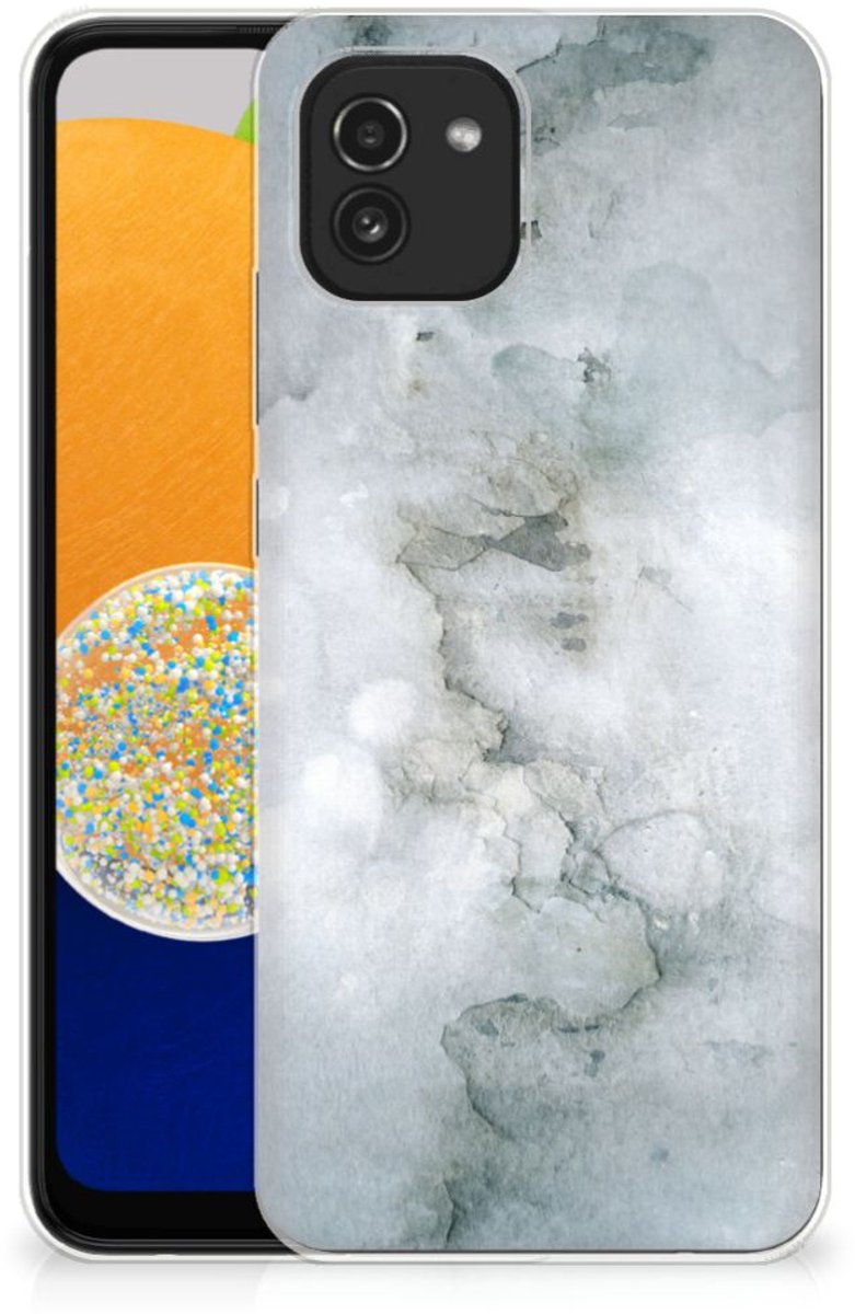 Hoesje maken Samsung Galaxy A03 Painting Grey
