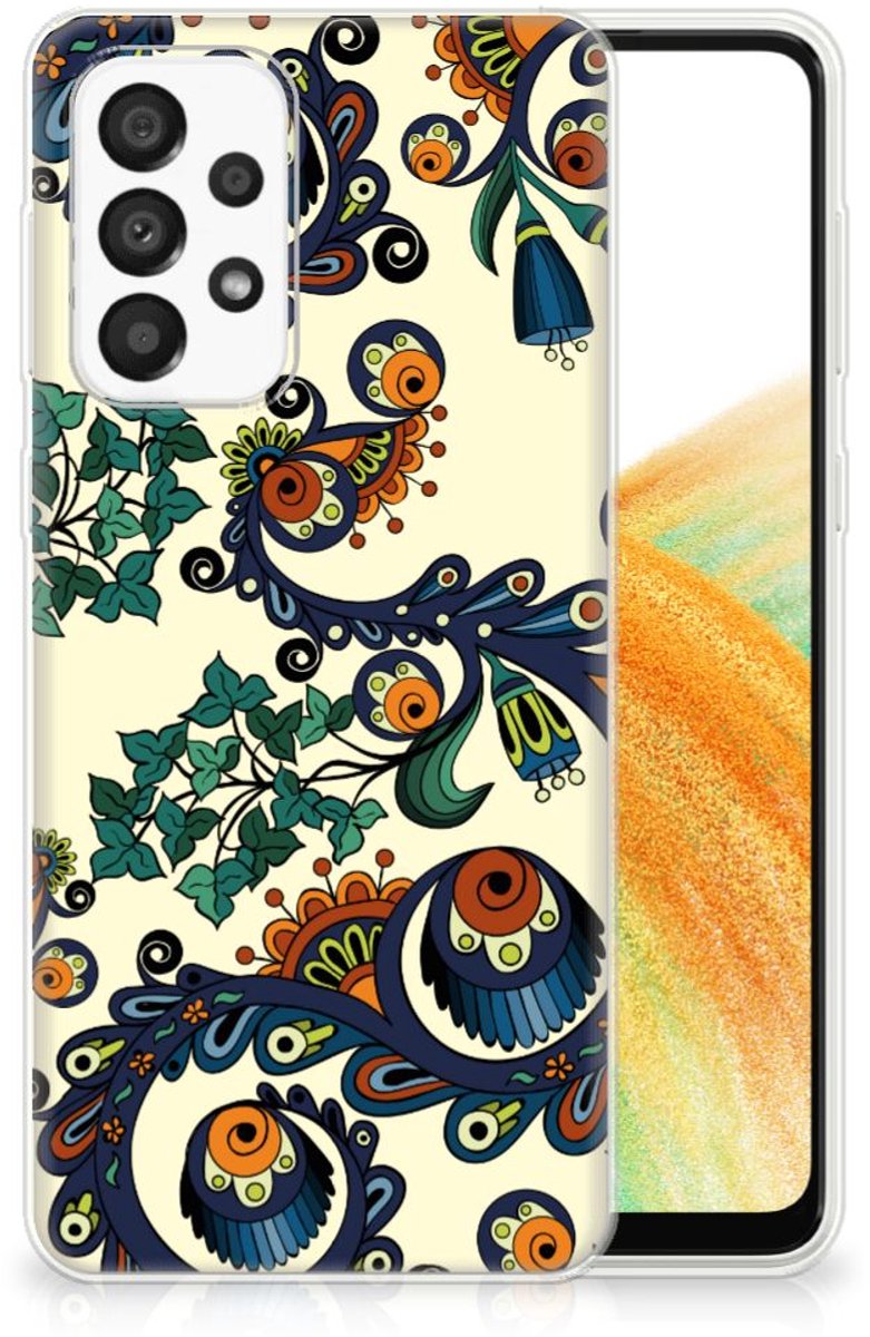 Siliconen Hoesje Samsung Galaxy A33 5G Barok Flower