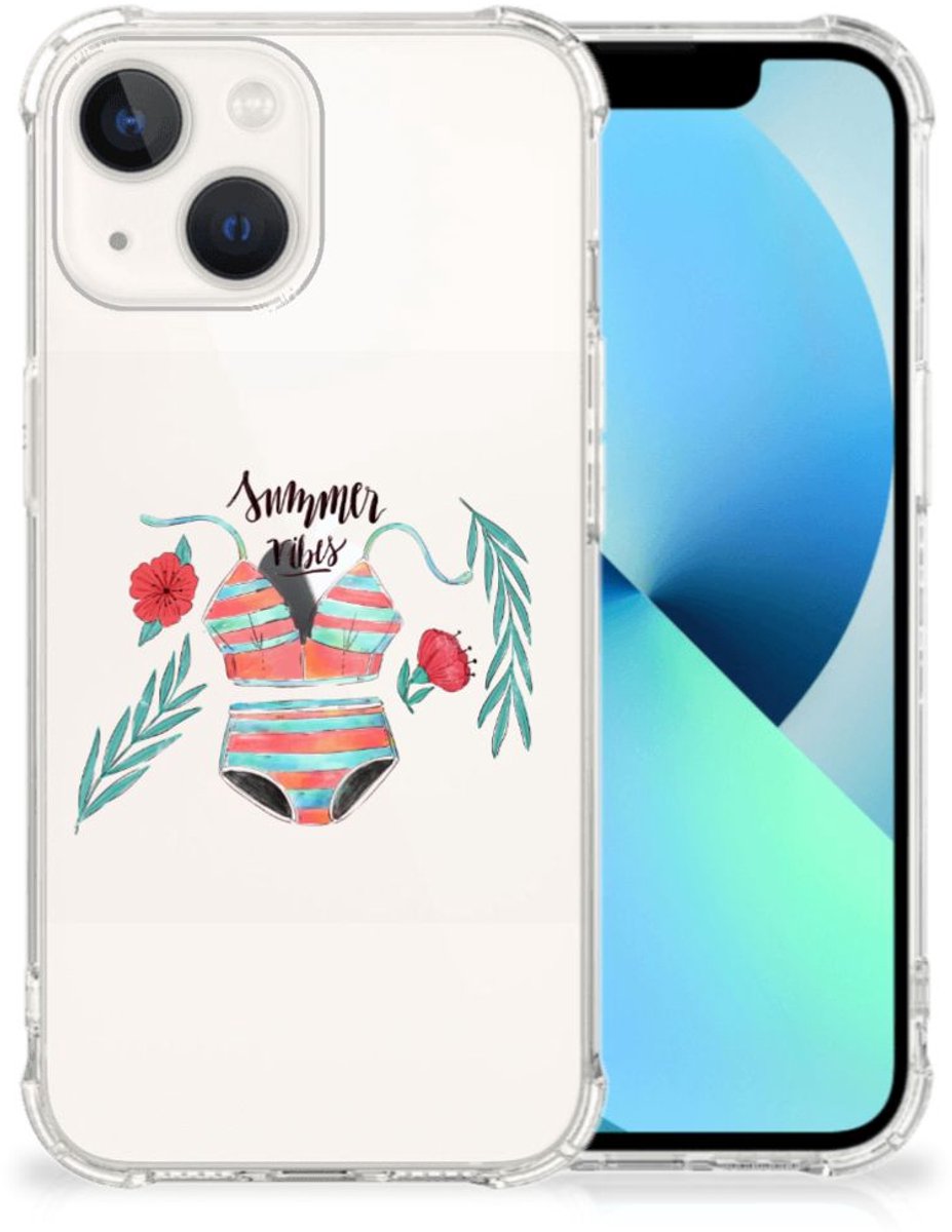 iPhone 13 Stevig Bumper Hoesje Boho Summer