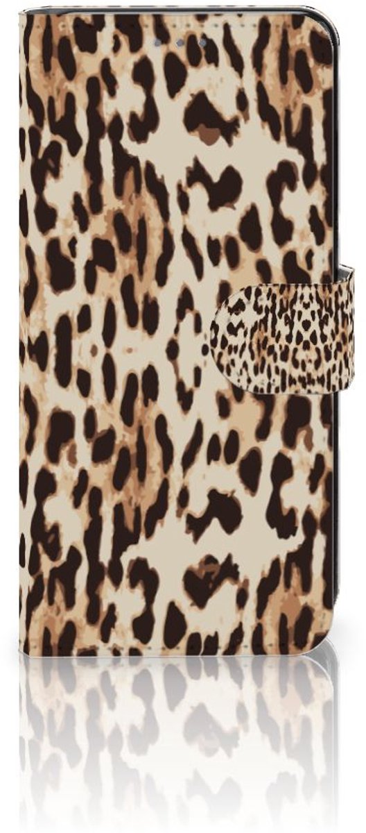 Motorola Edge 30 Neo Telefoonhoesje met Pasjes Leopard
