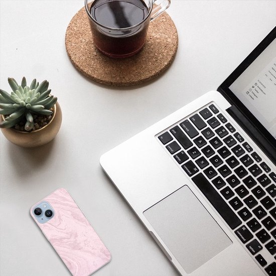 Housse Coque pour Apple iPhone 14 Coque Téléphone Rose Marble