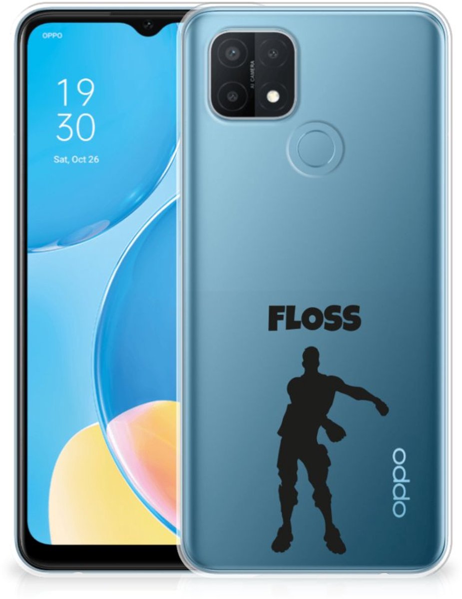 OPPO A15 Telefoonhoesje met Naam Floss