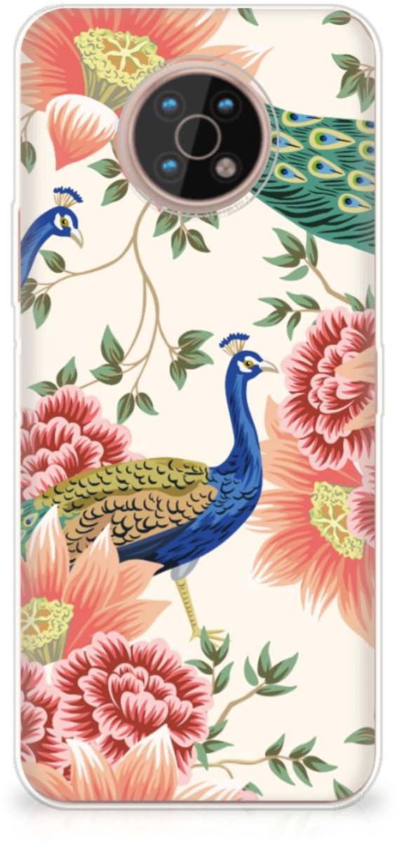 TPU Hoesje voor Nokia G50 Pink Peacock