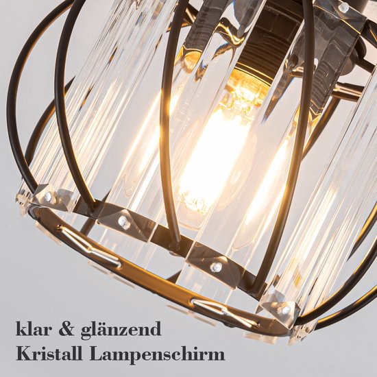 Plafondlamp, led, modern, retro hanglamp, vintage, 4 lampen, E27, metalen lamp voor woonkamer, slaapkamer, keuken, hal, loft, eetkamer, zwart (zonder lampen Plafondlamp, led, modern, retro hanglamp, vintage, 4 lampen, E27, metalen lamp voor woonkamer, slaapkamer, keuken, hal, loft, eetkamer, zwart (zonder lampen