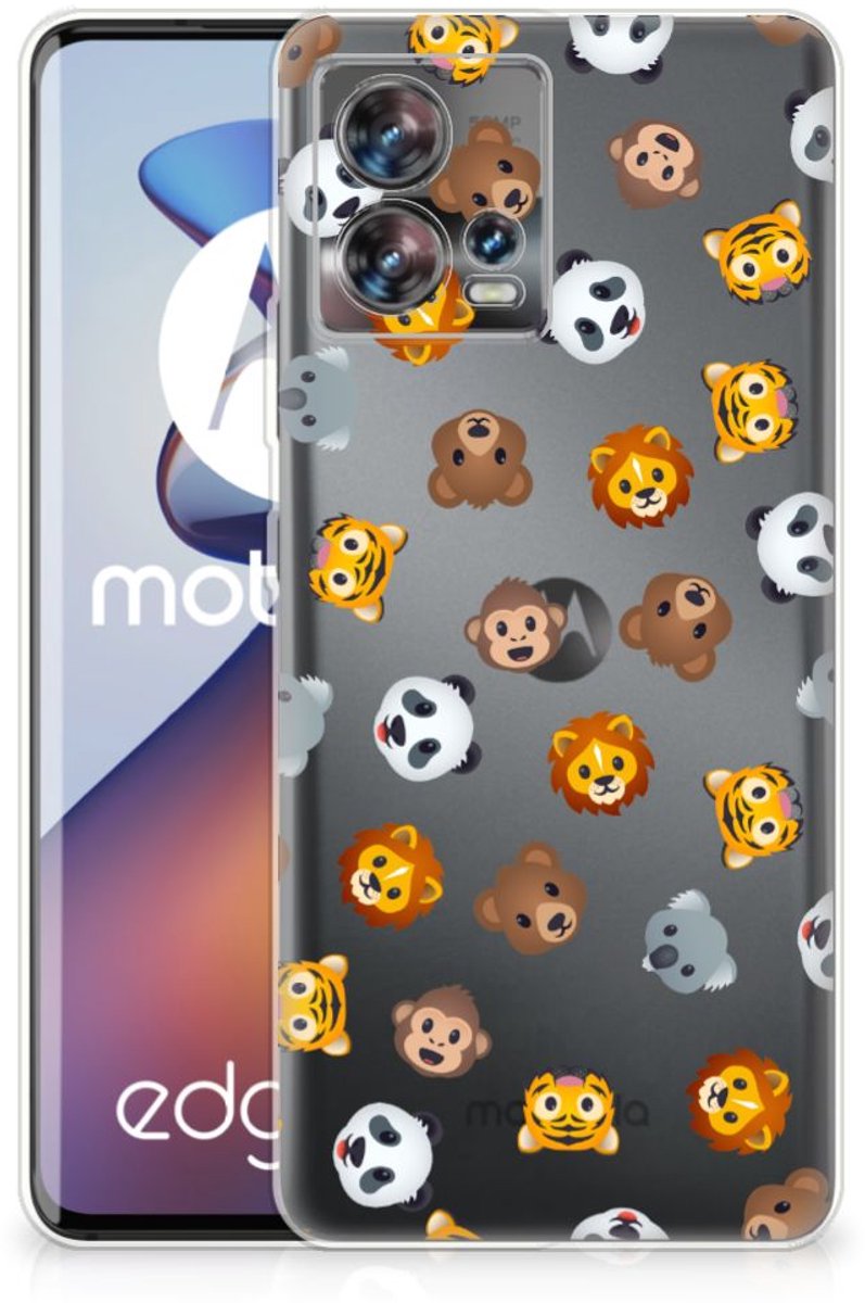TPU bumper voor Motorola Edge 30 Fusion Dieren Emojis