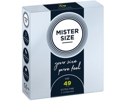 MISTER SIZE 49 Ultra Dunne S condooms (3 pack)