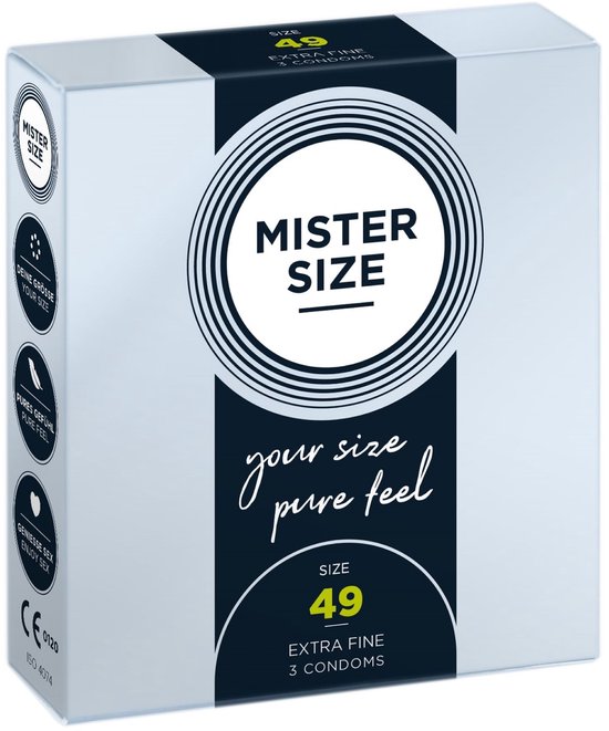 MISTER SIZE 49 Ultra Dunne S condooms (3 pack)