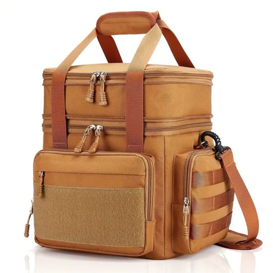 Livano Koeltas - Koelbox - Koelelementen - Coolbox - Auto - Lunchtas - Strand - Bruin