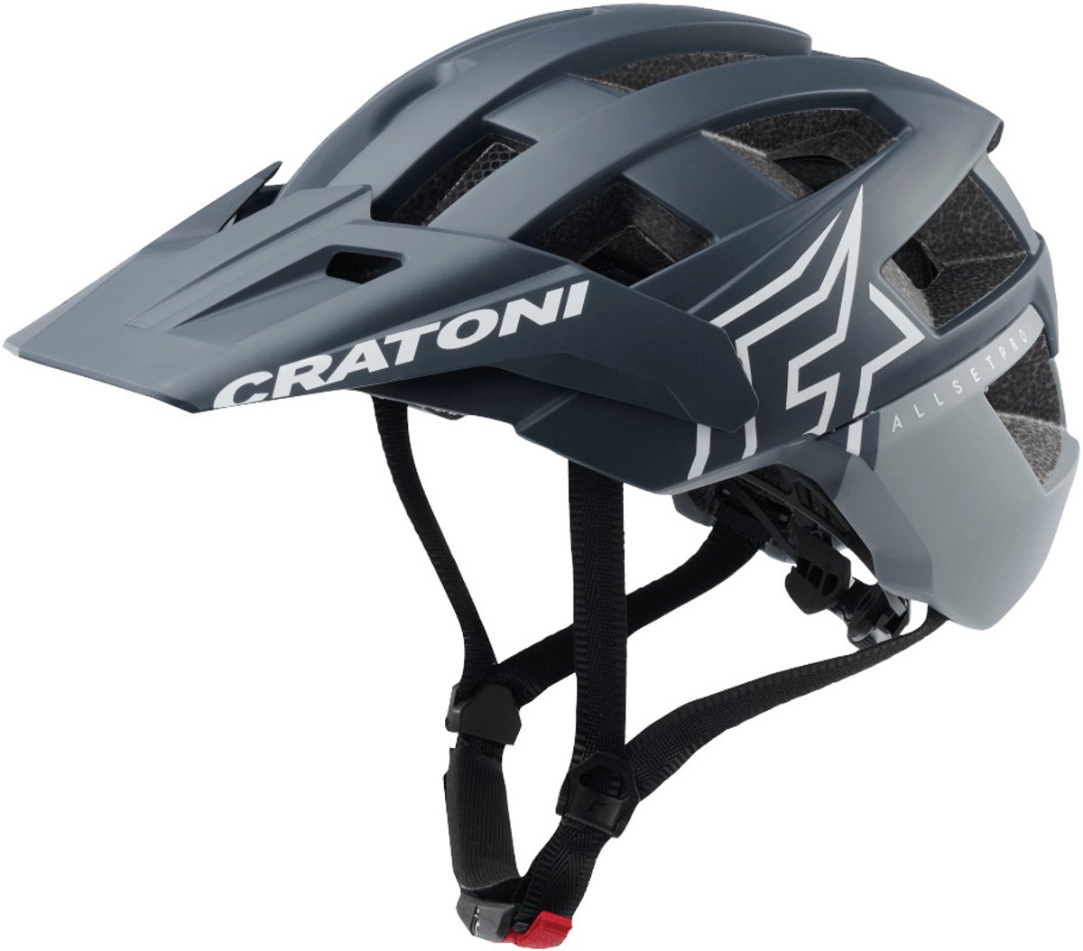 Helm Cratoni Allset Pro Staal/blauw Mat - S/M (54-58 cm)