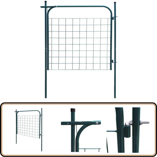 Verzinkte tuinpoort 1 meter breed voor in de tuin