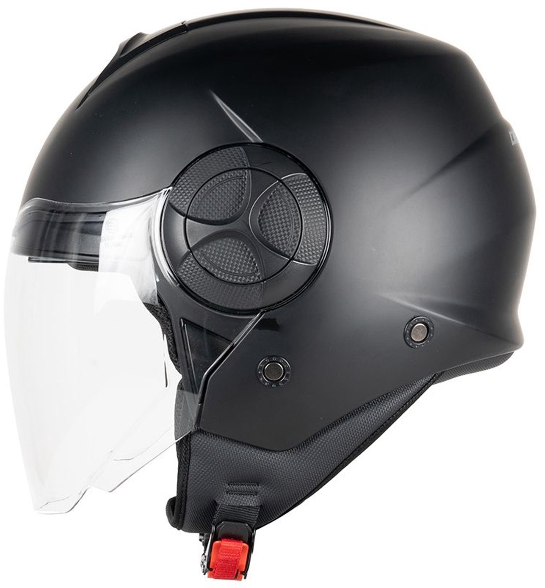 MOTOBLOUZ ARKEON Scooterhelm - Motorhelm - Jet Helm voor Vespa, Scooter, Motor Brommer & Snorfiets - Zwarte mat - M – foto 3