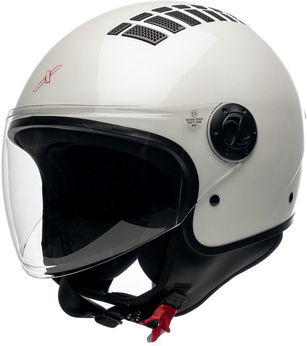 Motor Jet Helm NEMESIS Wit Glanzend M van MOTOBLOUZ