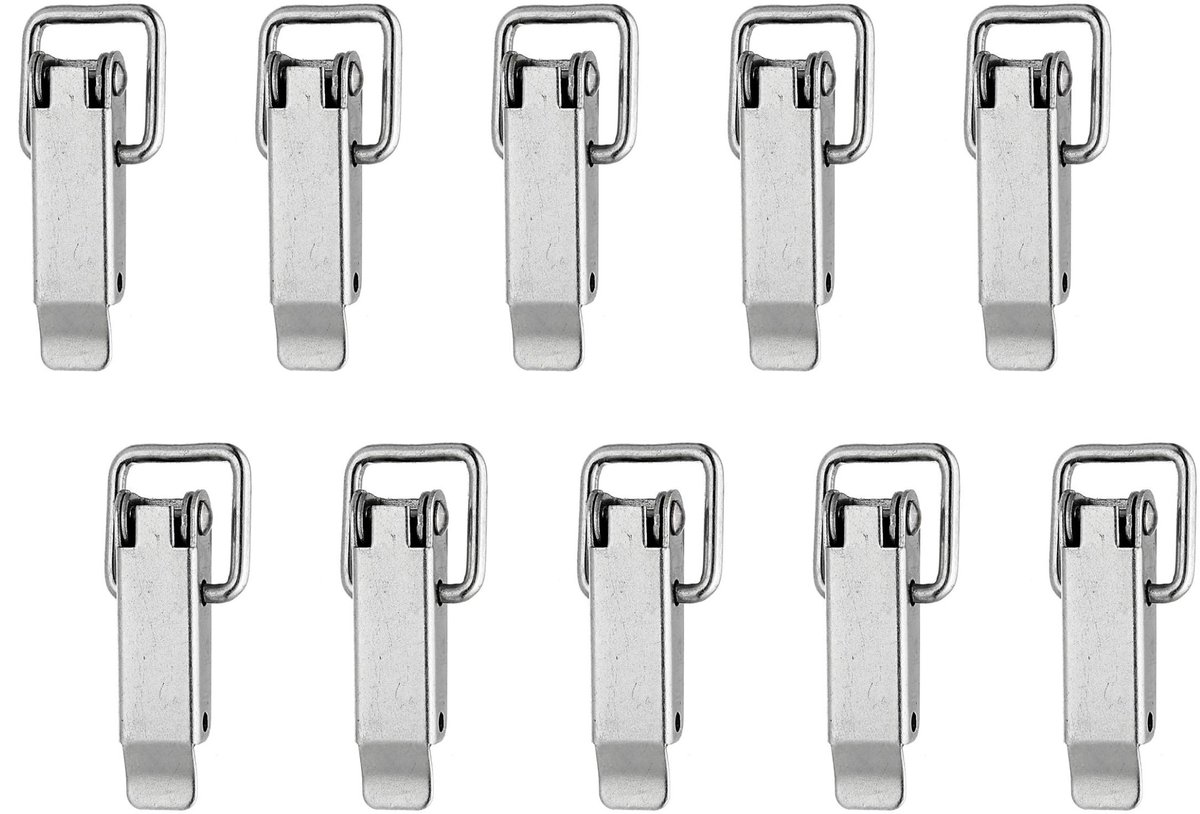 Alberts 852108 Kofferslot | zonder sluithaak | roestvrij staal | 94 x 20 mm | Set van 10
