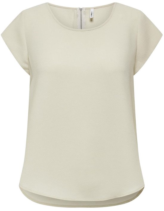 ONLY ONLVIC S/S SOLID TOP NOOS WVN Dames Top - Moonbeam
