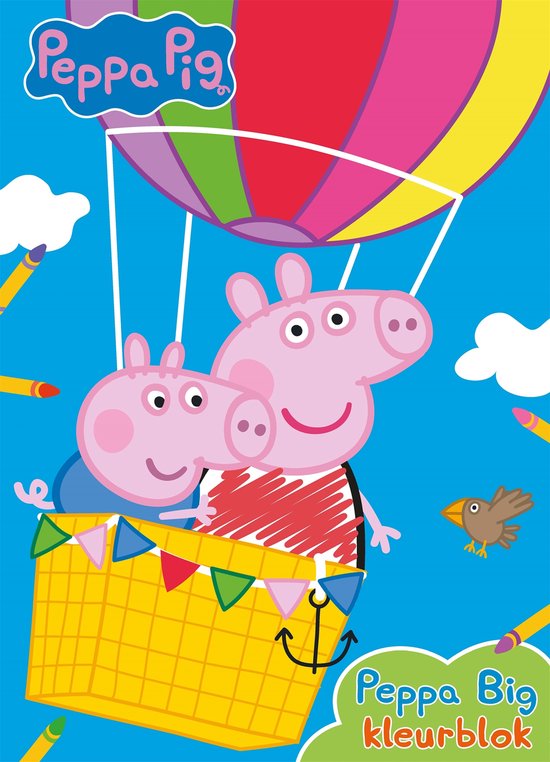 Foto: Peppa pig peppa big kleurblok