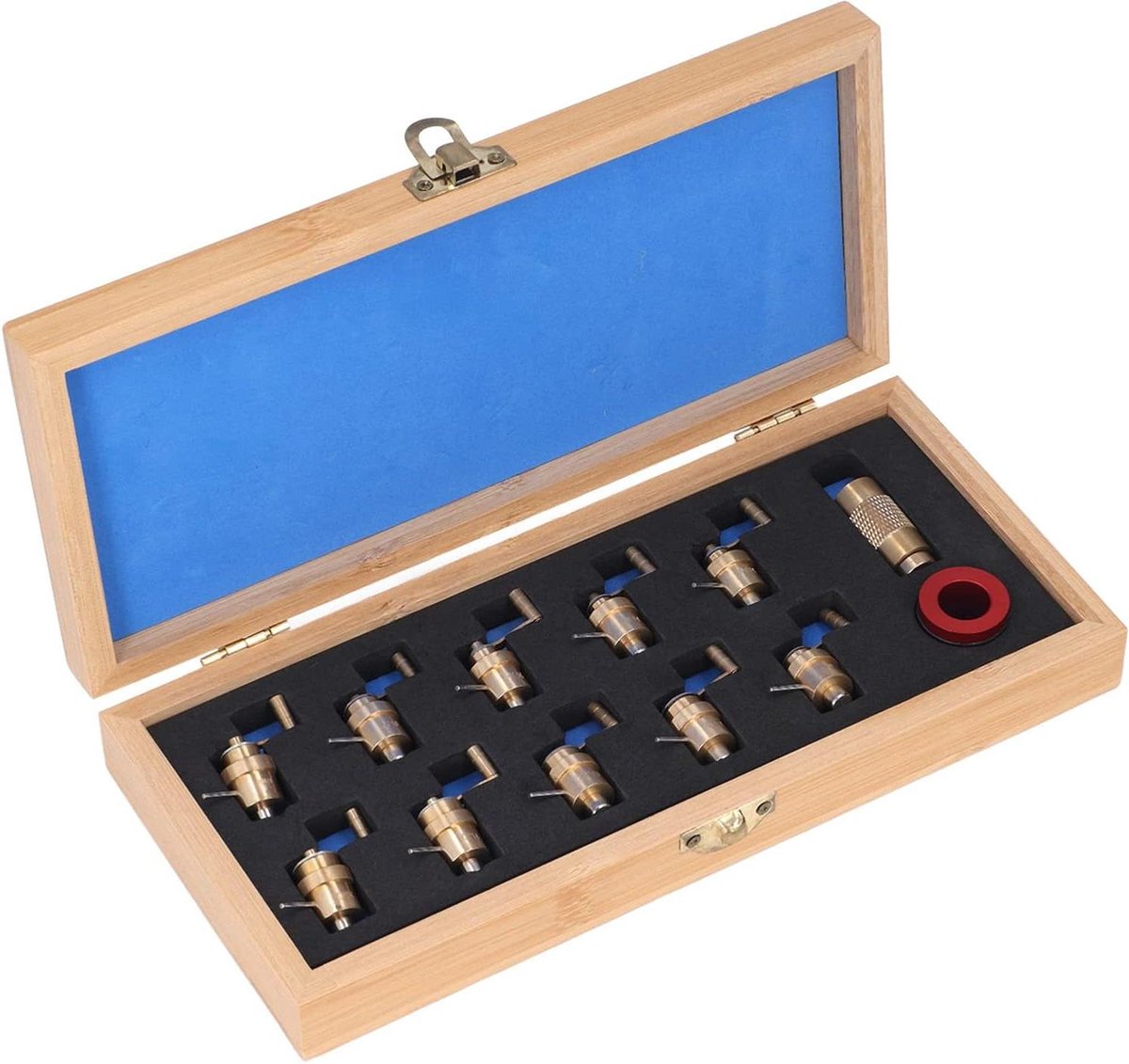 Mainspring Winder Set Professional Ergonomische handgreep - Watch Winding Tool - Meerdere soorten messing materiaal - voor thuis en horlogemaker .