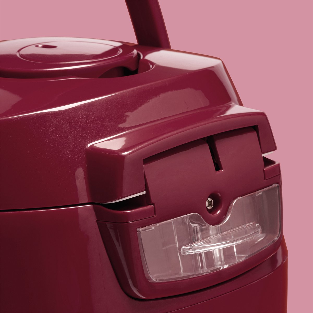 Reishunger Digitale Mini Rijstkoker in Donkerrood - Multicooker met 8 programma's, stoominzet, premium binnenpan, timer en warmhoudfunctie - Rijst voor maximaal 3 personen – foto 4