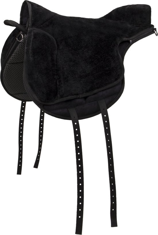 QHP - Bareback Pad - Super Soft - Zwart - Pony QHP - Bareback Pad - Super Soft - Zwart - Pony