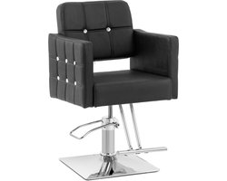 Kappersstoel met voetensteun - zithoogte 49 - 63 cm - 150 kg - zwart - physa