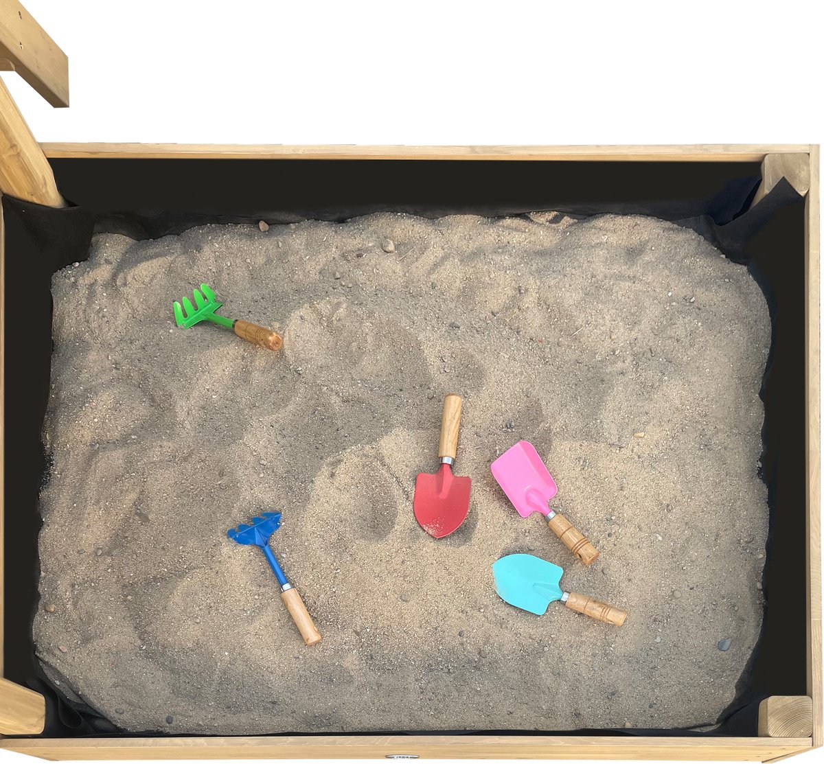 AXI Leah Mini Speeltoren met Zandbak en Picknicktafel – Grijze Glijbaan – Met Krijtbord – FSC hout – Klein speeltoestel voor de tuin / buiten — afbeelding 13
