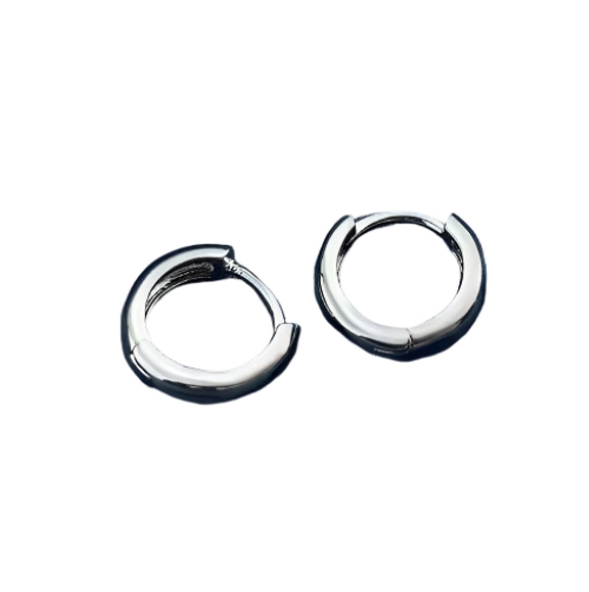 Chuncy Hoop Earrings Silver