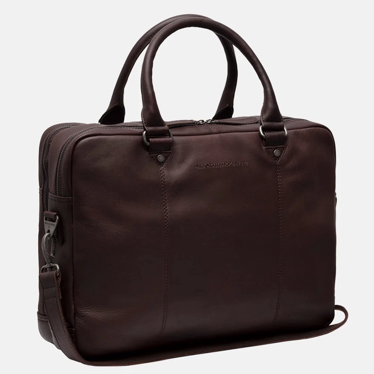 The Chesterfield Brand - Leren Laptoptas Bruin Boston